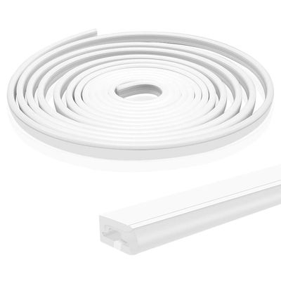 BIRRAY 16.4FT/5M Side-Emitting Silicone LED Strip Channel, 6x13mm Flexible LED Diffuser Tube for LED Strips Up to 8mm Wide, IP67 Waterproof Channel Cover for Indoor & Outdoor Lighting