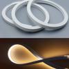 BIRRAY 16.4FT/5M Silicone LED Strip Channel, 16x16mm Flexible LED Diffuser Tube for LED Strips Up to 12mm Wide, IP67 Waterproof Channel Cover with Mounting Accessories for Indoor & Outdoor Lighting view 3