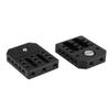 CAMVATE Universal Base Plate with 1/4" Threads Mount for Director's Monitor Cage Kit (2 Pieces) - 2307 view 1