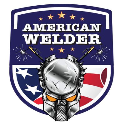Pack of 3 American Welder (White Font) | Welding Stickers Decal | Oilfield Trash Hart Hat Sticker | USA Decals