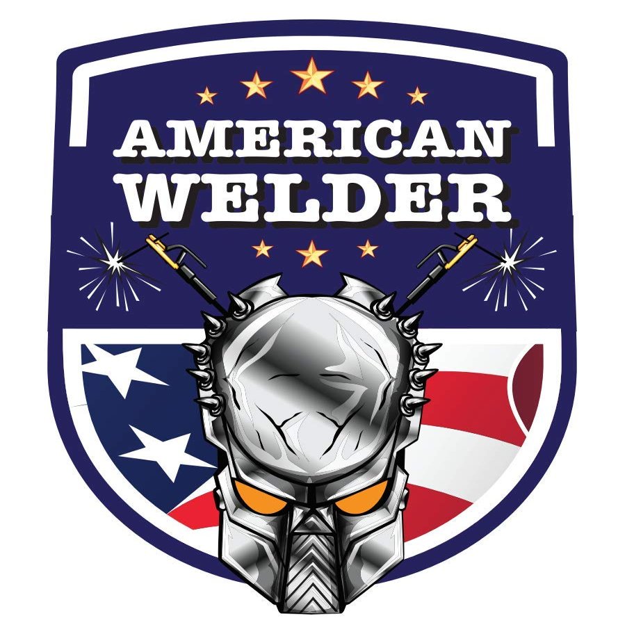 Pack of 3 American Welder (White Font) | Welding Stickers Decal | Oilfield Trash Hart Hat Sticker | USA Decals