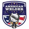 Pack of 3 American Welder (White Font) | Welding Stickers Decal | Oilfield Trash Hart Hat Sticker | USA Decals view 1