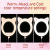 20 Inch LED Professional Cute Cat Ear Live broadcast Light Live Streaming Ring Light Studio Photography Tattoo Fill Light (01) view 3