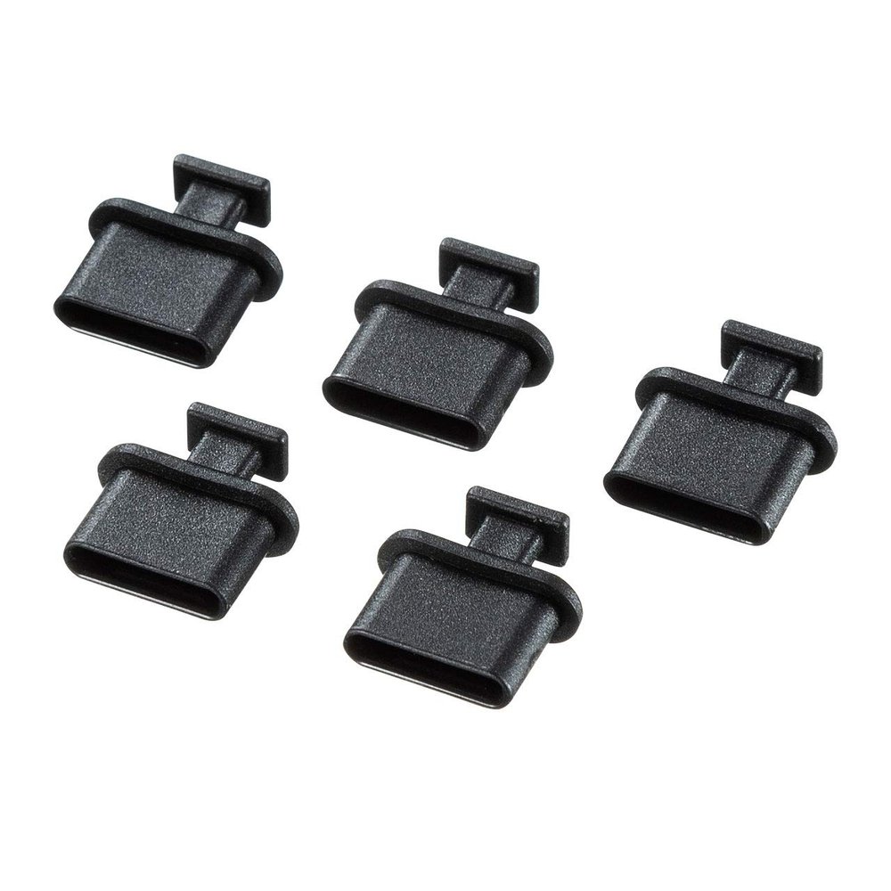 Sanwa Supply TK-CAP8BK Type C Connector Cap for Female