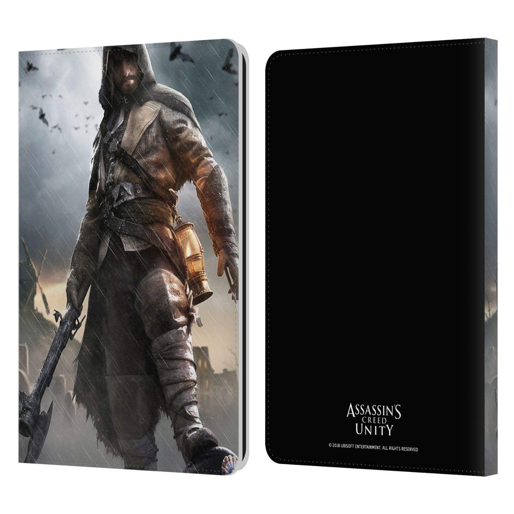 Head Case Designs Officially Licensed Assassin's Creed DLC Dead Kings Unity Key Art Leather Wallet Case Compatible with Kindle Paperwhite 1/2 / 3