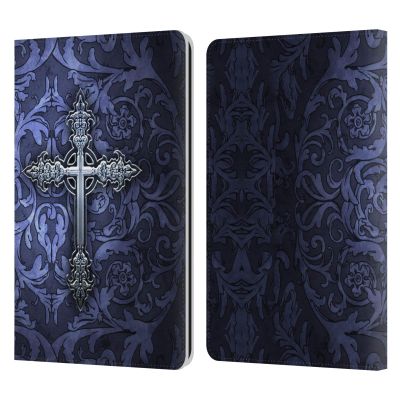 Head Case Designs Officially Licensed Brigid Ashwood Gothic Crosses Leather Wallet Case Compatible with Kindle Paperwhite 1/2 / 3