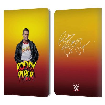 Head Case Designs Officially Licensed WWE Leather Jacket Rowdy Roddy Piper Leather Wallet Case Compatible with Kindle Paperwhite 1/2 / 3