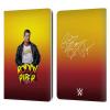 Head Case Designs Officially Licensed WWE Leather Jacket Rowdy Roddy Piper Leather Wallet Case Compatible with Kindle Paperwhite 1/2 / 3 view 1