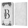 Head Case Designs Officially Licensed Nature Magick Letter B B&W Marble Monogram 1 Leather Wallet Case Compatible with Kindle Paperwhite 1/2 / 3 view 1
