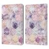 Head Case Designs Officially Licensed Micklyn Le Feuvre Rose Quartz and Amethyst Stone and Hexagon Tile Marble Patterns Leather Wallet Case Compatible with Kindle Paperwhite 1/2 / 3 view 1