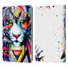 Head Case Designs Officially Licensed Pixie Cold Shattered Tiger Cats Leather Wallet Case Compatible with Kindle Paperwhite 1/2 / 3 view 1