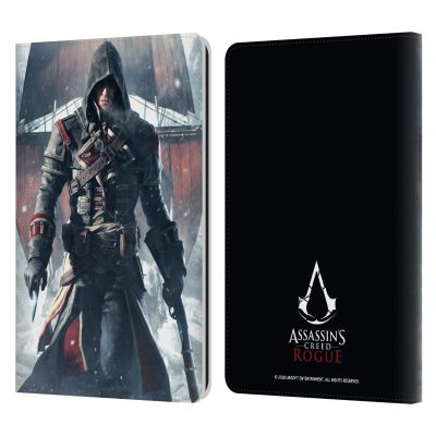 Head Case Designs Officially Licensed Assassin's Creed Shay Cormac Ship Rogue Key Art Leather Wallet Case Compatible with Kindle Paperwhite 1/2 / 3