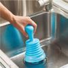 Toporchid Family Sink Drain Pipeline Dredger Cup Piston Sink Cleaners Suction Toilet Brush Suction Cups Toilet Plunger(Blue) view 3