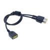 1 Female to 2 Male DC Power Jack Adapter Cable Connector for ThinkPad X1 Carbon Laptop Power Adapter Charger view 2