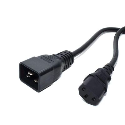 IEC Splitter Cable C20 Plug to 2 x C13 Socket Y Lead 32CM
