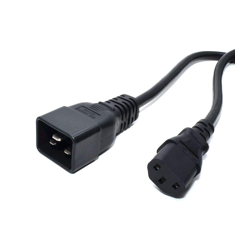 IEC Splitter Cable C20 Plug to 2 x C13 Socket Y Lead 32CM