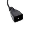IEC Splitter Cable C20 Plug to 2 x C13 Socket Y Lead 32CM view 2