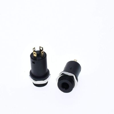 100PCS 3.5mm Headphone Jack 3.5 MM Audio Video Vertical Socket Full Gold-Plated High Temperature 4 Channel PJ-31640