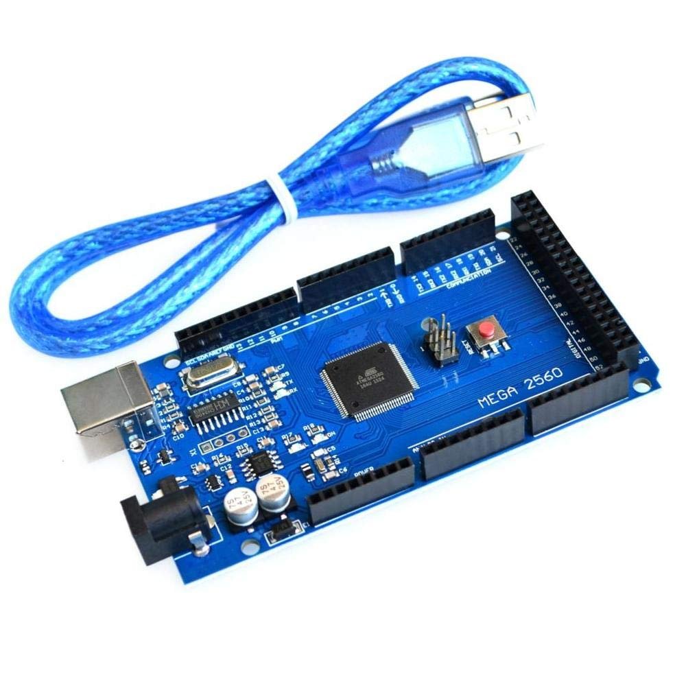 10sets/lot Mega2560 REV3 ATmega2560-16AU Board + USB Cable Compatible (Mega 2560 R3)