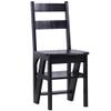 XWZJY Folding Ladder Stool- Small Bamboo Stepladder 4 Step Staircase Chairs - Multipurpose Flower Rack/Plant Stand,Lightweight Garden Tools (Color : Black) view 1