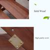 XWZJY 3 Tier Wood Ladder - Household Small Foot Stools Indoor Multifunction Stepladder Storage Shelf for Living Room/Balcony Light Garden Tools,Max Load 100kg view 3