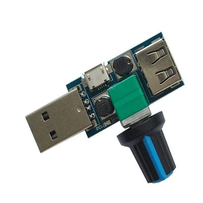 Mini USB Fan Governor Wind Speed air Volume Regulator Cooling Mute Multi Function Office Dormitory Bedside