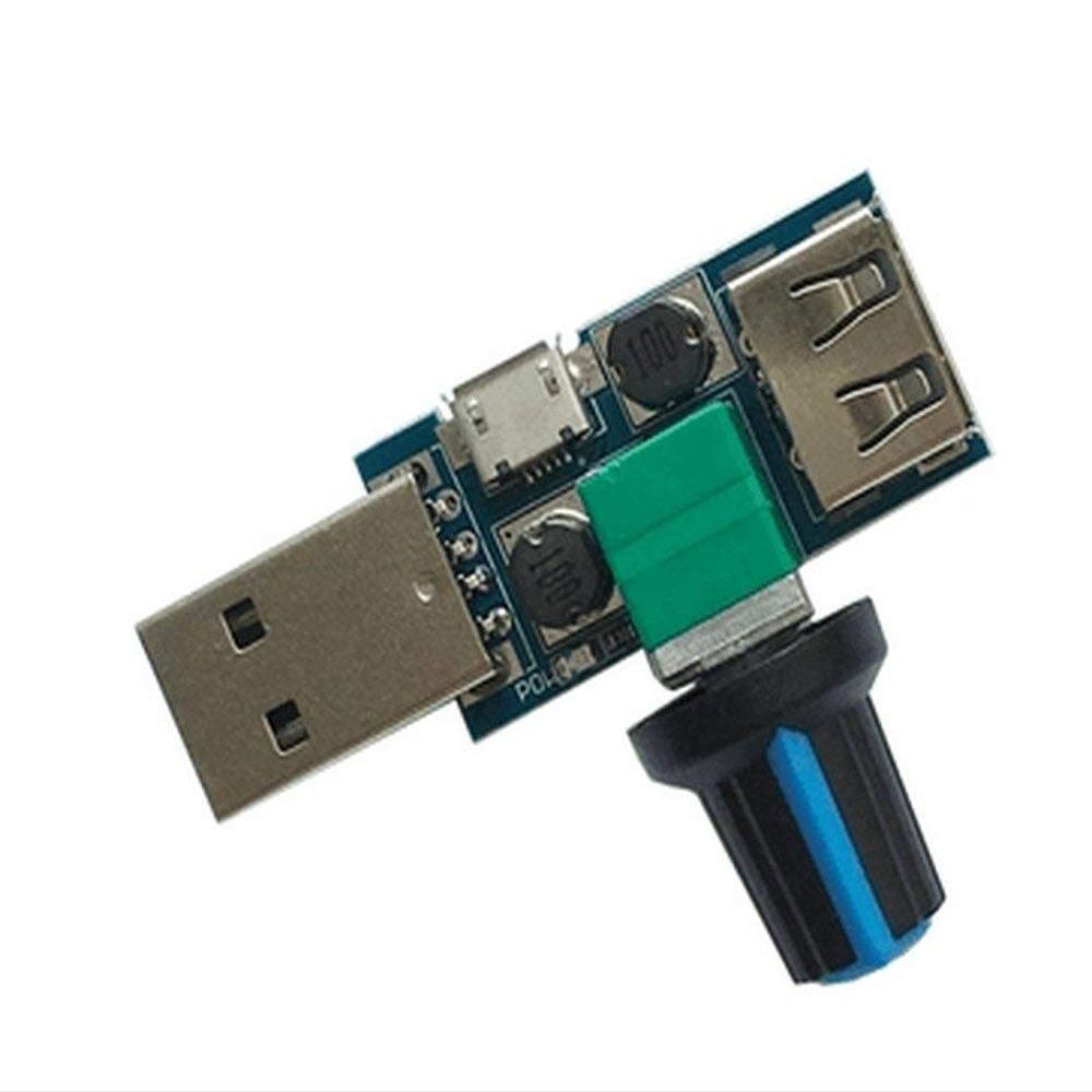 Mini USB Fan Governor Wind Speed air Volume Regulator Cooling Mute Multi Function Office Dormitory Bedside
