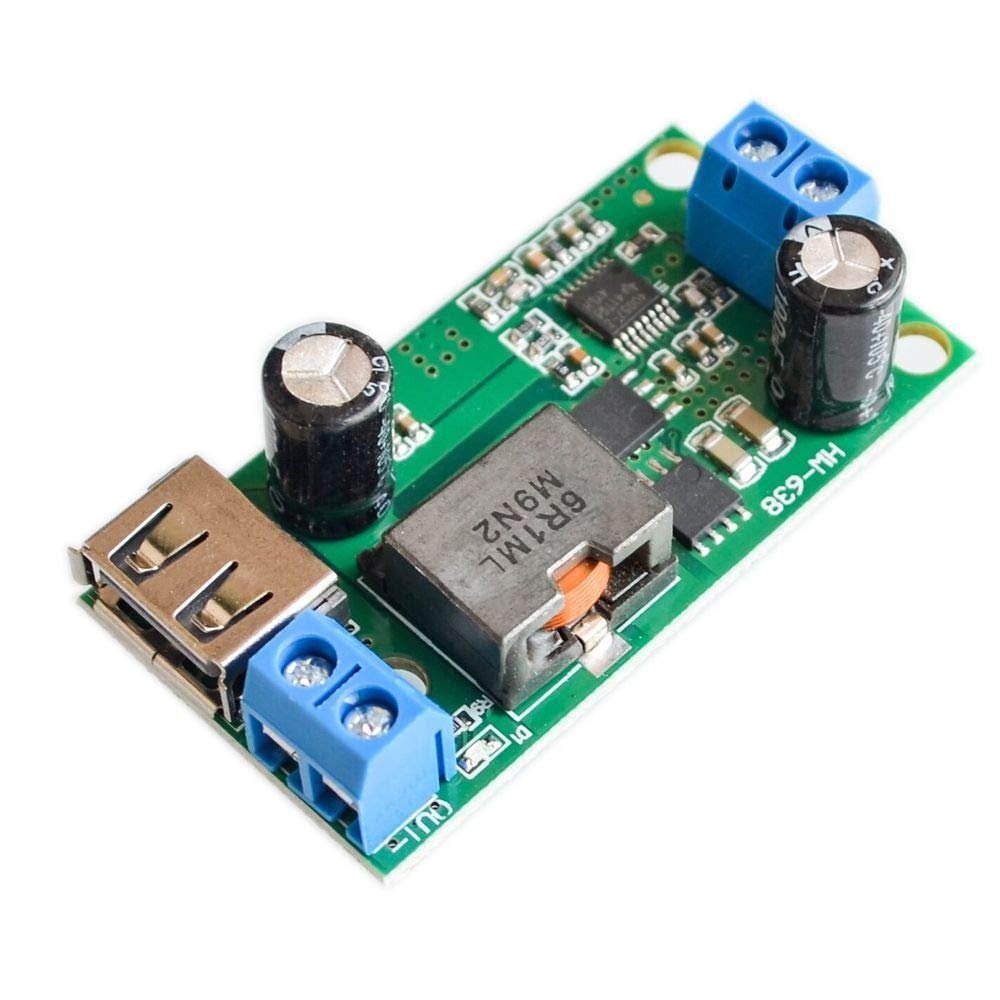 10PCS/LOT 5A Buck Module 9V / 12V / 24v / 36V to 5V DC-DC high-Power Vehicle Power Supply Converter