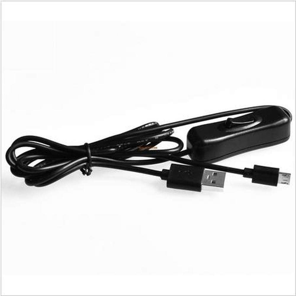 10PCS Raspberry Pi 3 Power Cable with Switch ON/Off Button Micro USB Charging Cable for Banana PI Raspberry Pi 2 Power Cable