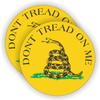 2-PCS DTOM Hard Hat Stickers  Dont Tread On Me Patriotic Decals, 2.5" USA Union Stickers for Toolbox, Helmet, Welding Gear, Construction Workers  Vinyl Waterproof PVC Label view 1