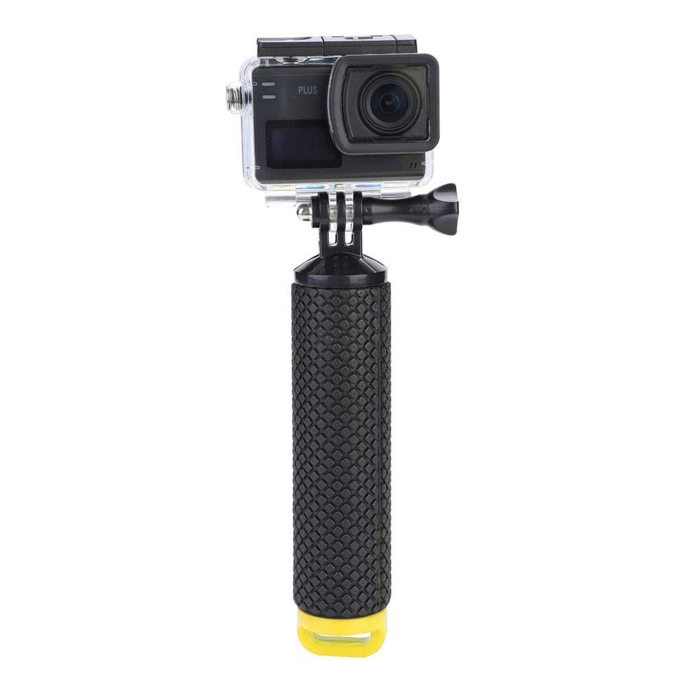 Floating Handle Grip Anti-Slip Floating Bobber Stick Floaty Handler Holder Mount with Lanyard for 4K Action Camera for Diving Surfing Snorkeling (Yellow)