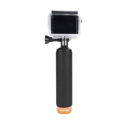 Floating Handle Grip,Portable Anti-Slip Floating Bobber Stick Floaty Handheld Grip Holder Monopod with Lanyard for Action Camera for Diving,Surfing,Swimming(Orange)