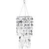 Fun Express Reflective Hanging Chandelier - Modern Party Decor (Silver) view 1