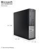 Dell OptiPlex 3020-SFF, Intel Core i5-4570 3.2GHZ, 16GB RAM, 512GB SSD Solid State, 4K Support, DVD, WiFi, DP, VGA, Keyboard, Mouse, Windows 10 Pro 64bit - Multi Languages Support (Renewed) view 2