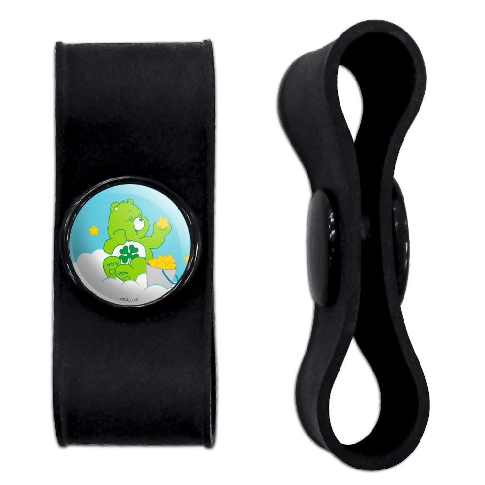 GRAPHICS & MORE Care Bears Good Luck Bear Headphone Earbud Cord Wrap - Charging Cable Manager - Wire Organizer Set of 2