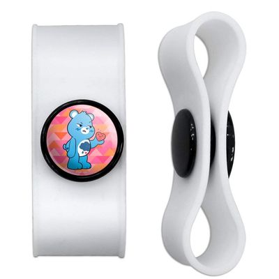 GRAPHICS & MORE Care Bears: Unlock The Magic Grumpy Bear Headphone Earbud Cord Wrap - Charging Cable Manager - Wire Organizer Set of 2 - White