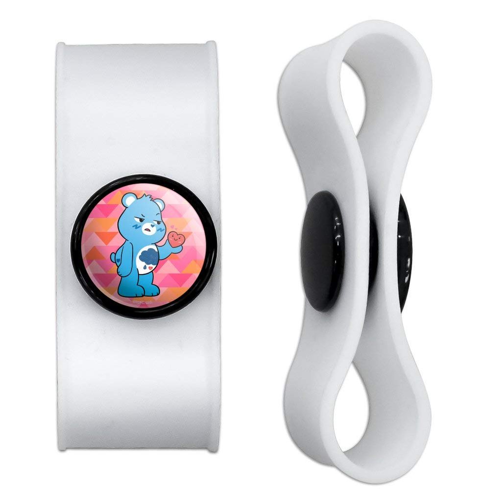 GRAPHICS & MORE Care Bears: Unlock The Magic Grumpy Bear Headphone Earbud Cord Wrap - Charging Cable Manager - Wire Organizer Set of 2 - White