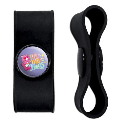 GRAPHICS & MORE Care Bears: Unlock The Magic All The Feels Headphone Earbud Cord Wrap - Charging Cable Manager - Wire Organizer Set of 2 - Black
