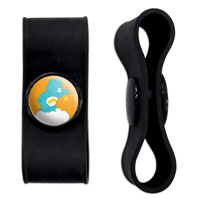 GRAPHICS & MORE Care Bears Wish Bear Headphone Earbud Cord Wrap - Charging Cable Manager - Wire Organizer Set of 2 - Black