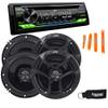 JVC KD-T910BTS - CD Receiver w/Bluetooth, Front USB, AUX, Amazon Alexa, SirusXM Ready + Two Pairs of JVC 6.5" Speakers view 1
