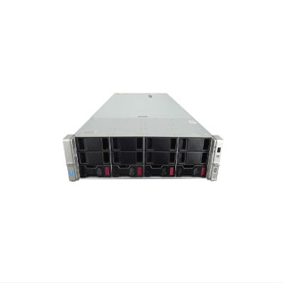 ProLiant DL380 G9 Gen9 4 Bay LFF 2U Rackmount Server, 1x E5-2690 V3 2.6GHz 12 Core, 32GB DDR4, B140i, 4X 960GB SATA 6Gbps 2.5 SSDs, 10GB/40GB Network, 2X 500W PSUs, Rails (Renewed)