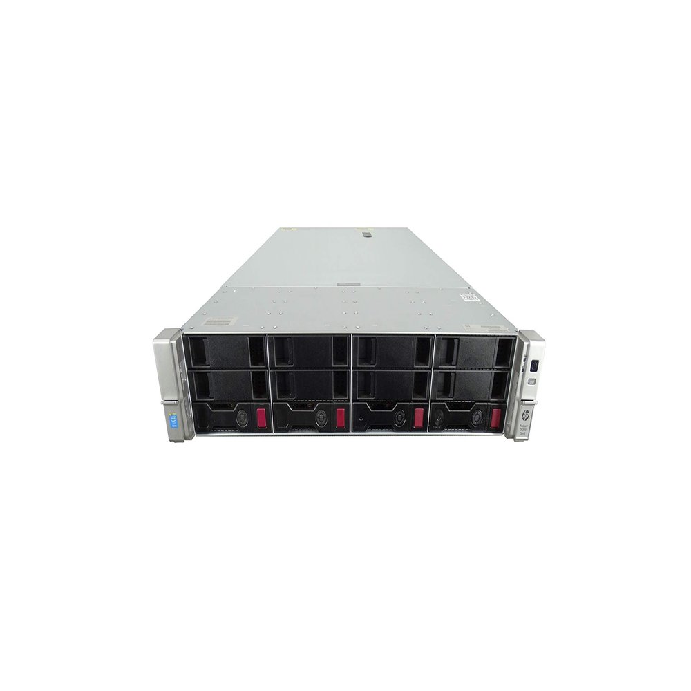 ProLiant DL380 G9 Gen9 4 Bay LFF 2U Rackmount Server, 1x E5-2690 V3 2.6GHz 12 Core, 32GB DDR4, B140i, 4X 960GB SATA 6Gbps 2.5 SSDs, 10GB/40GB Network, 2X 500W PSUs, Rails (Renewed)