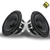 Bass Rockers BRM4v2 4 Inch Metal Basket 100 RMS Mid-Range Coaxial Circle Speakers, Car Audio 8 Ohms, 225 W Max Pair view 4
