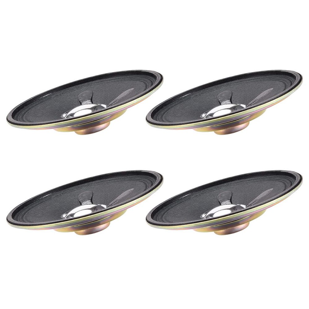 uxcell 3W 8 Ohm Micro Internal Speaker Magnet Loudspeaker 77mm Dia 4pcs