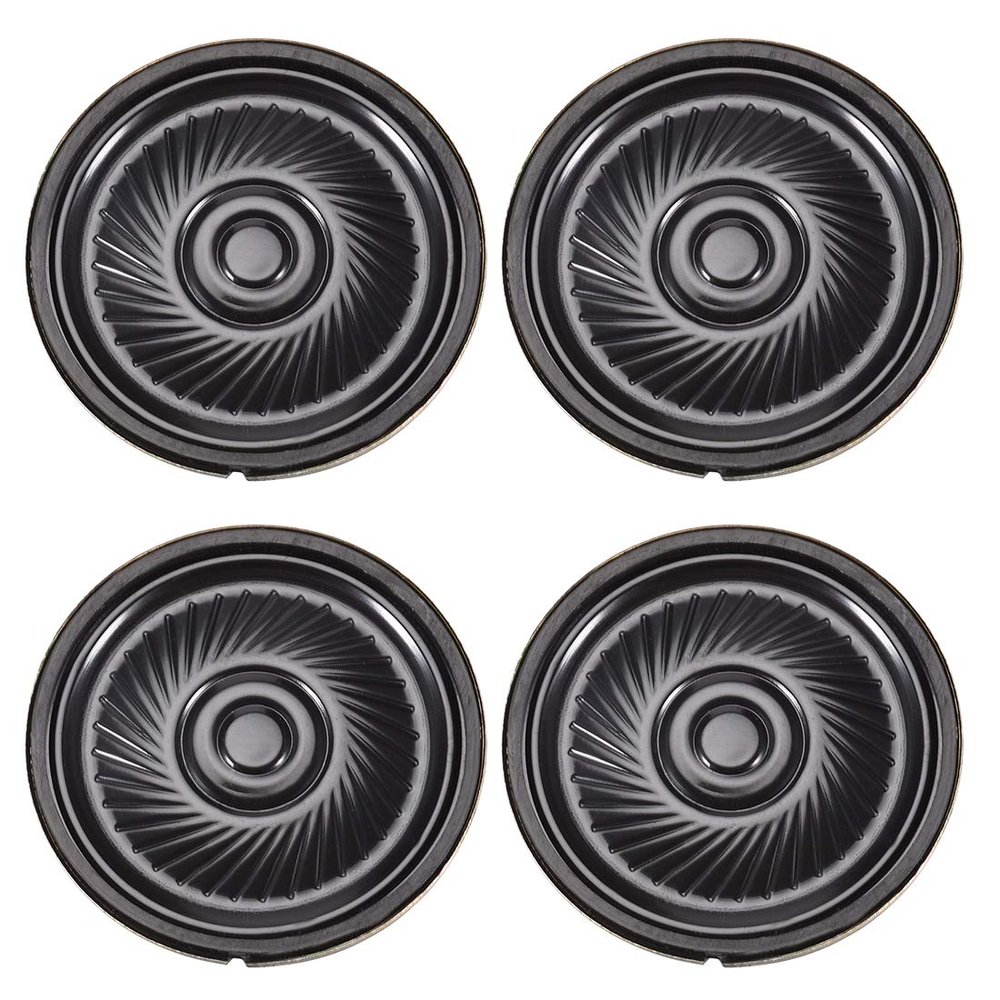 uxcell 0.5W 32 Ohm Micro Internal Speaker Magnet Loudspeaker 40mm Dia 4pcs