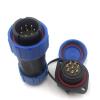 SZJELEN SP21 21mm 2Pin-12Pin Waterproof Electrical Wire Connectors Plug and Socket,LED Light Power Cable Connectors (8Pin, Plug Male & Socket Female) view 1