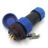 SZJELEN SP21 21mm 2Pin-12Pin Waterproof Electrical Wire Connectors Plug and Socket,LED Light Power Cable Connectors (8Pin, Plug Male & Socket Female) view 3