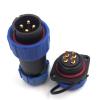 SZJELEN SP21 21mm 2Pin-12Pin Waterproof Electrical Wire Connectors Plug and Socket,LED Light Power Cable Connectors (4Pin, Plug Male & Socket Female) view 1