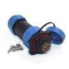 SZJELEN SP21 21mm 2Pin-12Pin Waterproof Electrical Wire Connectors Plug and Socket,LED Light Power Cable Connectors (9Pin, Plug Female & Socket Male) view 2