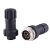 10 Pin Connector Male and Female GX16 Even Joint Waterproof Aviation Plug view 2